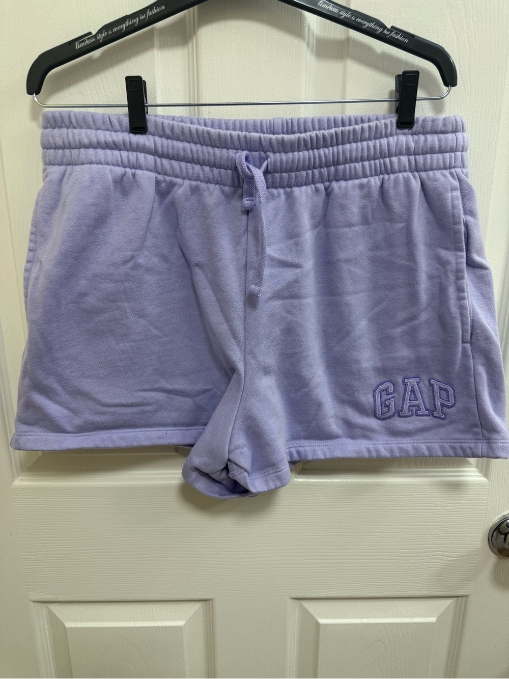 GAP Lilac Athletic Lounge Shorts, Size Large